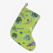 Petite Chaussette De Noël Motif Cactus 6 (Devant (Accrochage))