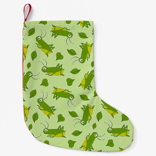 Petite Chaussette De Noël Motif chanceux de cricket (Devant)
