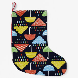 Petite Chaussette De Noël Motif continu pluie