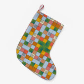Petite Chaussette De Noël motif couleur Abstrait transparent (Devant (Accrochage))