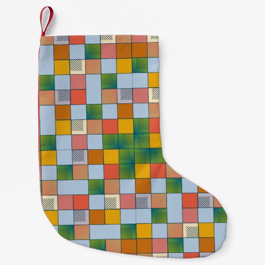 Petite Chaussette De Noël motif couleur Abstrait transparent (Devant)