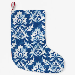 Petite Chaussette De Noël Motif damassé incolore