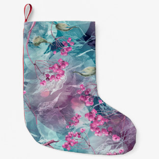Petite Chaussette De Noël Motif d'aquarelle de la branche de Birch