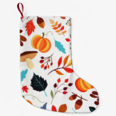Petite Chaussette De Noël Motif d'automne Noël Stocking (Devant)