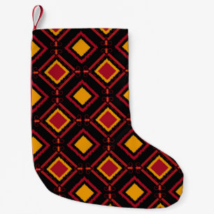 Petite Chaussette De Noël Motif de batik sans couture kawung mobile. Broderi