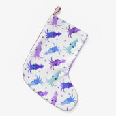 Petite Chaussette De Noël Motif de calmar de partie (Devant (Accrochage))