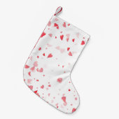 Petite Chaussette De Noël Motif de coeur 33 (Devant (Accrochage))