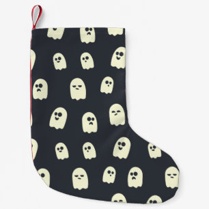Petite Chaussette De Noël Motif de fantôme de Halloween