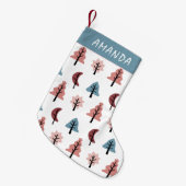 Petite Chaussette De Noël Motif de forme biscuit Pastel rose (Devant (Accrochage))