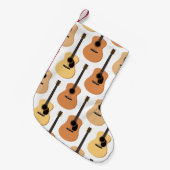 Petite Chaussette De Noël Motif de guitares acoustiques (Devant (Accrochage))