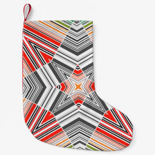 Petite Chaussette De Noël Motif de joint rayé Abstrait