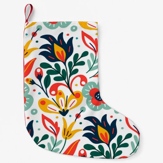 Petite Chaussette De Noël motif de Lotus (Devant)