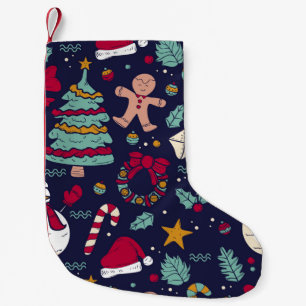 Petite Chaussette De Noël Motif de Noël