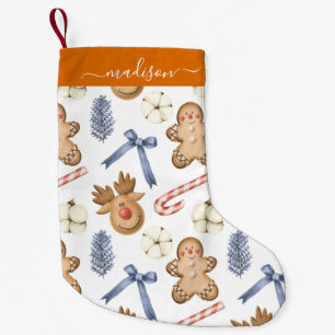 Petite Chaussette De Noël Motif de Noël