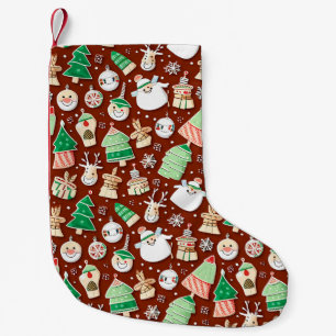 Petite Chaussette De Noël Motif de Noël 7 - Stocker