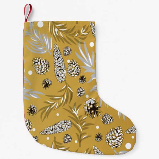 Petite Chaussette De Noël Motif de Noël, Pine Snow 6 (Devant)