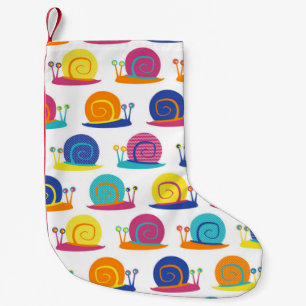 Petite Chaussette De Noël Motif de partie d'escargot