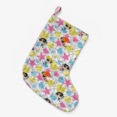 Petite Chaussette De Noël Motif de Powerpuff Girls Townsville (Devant (Accrochage))