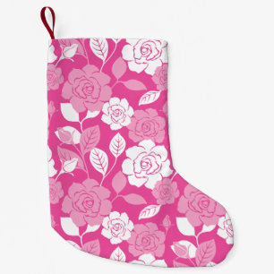PETITE CHAUSSETTE DE NOËL MOTIF DE ROSE (ROSE)