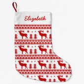 Petite Chaussette De Noël Motif de Sweat de Noël à Fair Isle (Devant)