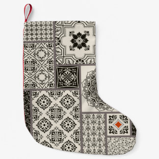 Petite Chaussette De Noël Motif de tuile islamique Majolica