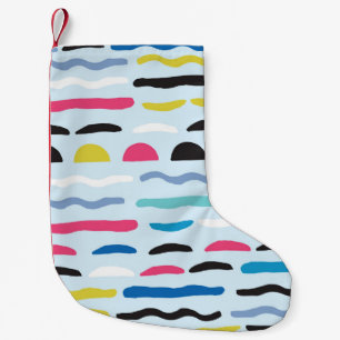 Petite Chaussette De Noël Motif décoratif géométrique Abstrait sans couture.