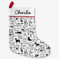 Motif des chiens noirs et blancs| Cute Canine Love