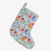 Petite Chaussette De Noël Motif des Chouettes de Noël (Devant (Accrochage))