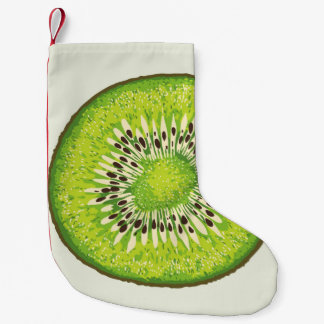 Petite Chaussette De Noël Motif d'illustration de tranche Kiwi