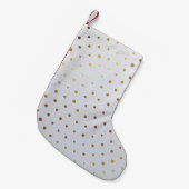 Petite Chaussette De Noël Motif d'or 5 (Devant (Accrochage))