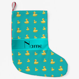 Petite Chaussette De Noël Motif en caoutchouc personnalisé de canard de