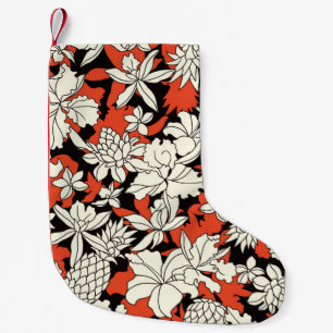 Petite Chaussette De Noël Motif exotique sans fil tropique