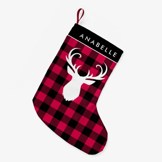 Petite Chaussette De Noël Motif Festif Plaid (Devant (Accrochage))