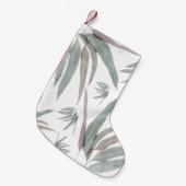 Petite Chaussette De Noël Motif Feuille de l'Eucalyptus (Devant (Accrochage))