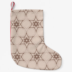 Petite Chaussette De Noël Motif floral géométrique décoratif. Vigne incompar