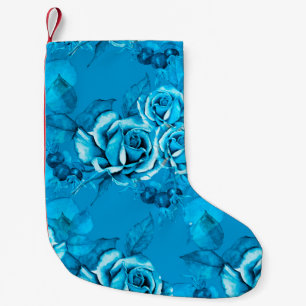 Petite Chaussette De Noël Motif Floral sans soudure. Éléments aquarelle. Mod