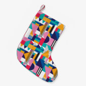 Petite Chaussette De Noël Motif géométrique Abstrait moderne sans couture (Devant (Accrochage))