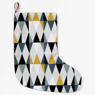 Petite Chaussette De Noël Motif géométrique abstrait moderne sans couture av