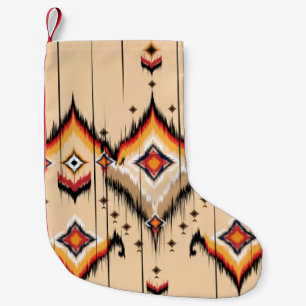 Petite Chaussette De Noël motif géométrique ethnique Abstrait, illustration