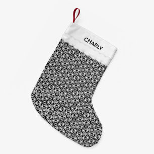Petite Chaussette De Noël Motif géométrique moderne