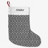 Petite Chaussette De Noël Motif géométrique moderne (Devant)