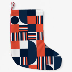 Petite Chaussette De Noël Motif géométrique moderne sans couture