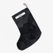 Petite Chaussette De Noël Motif géométrique noir (Dos (Accrochage))