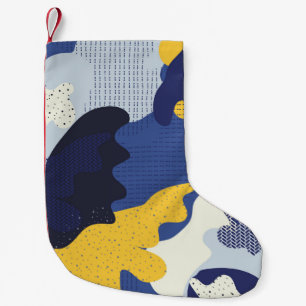 Petite Chaussette De Noël Motif géométrique sans couture avec indicateur de
