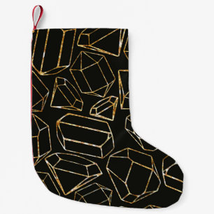 Petite Chaussette De Noël Motif géométrique sans couture dans le style rétro