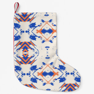 Petite Chaussette De Noël motif hipster coloré transparent avec géométrie