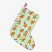Petite Chaussette De Noël Motif homme en pain d'épices (Devant (Accrochage))