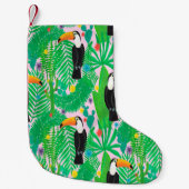 Petite Chaussette De Noël Motif lumineux tropical transparent dessiné à la m (Devant)