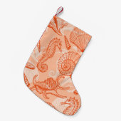Petite Chaussette De Noël Motif marin sans soudure (Devant (Accrochage))