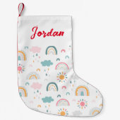 Petite Chaussette De Noël Motif météorologique mignon (Devant)